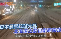 (粵)日本暴雪航班大亂 北海道出動自衞隊開路