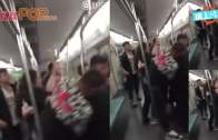 (粵)京鐵乘客爭位坐  10幾人瘋狂扭打