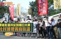 帶豬形道具反對明日大嶼 連禮賓府抗議