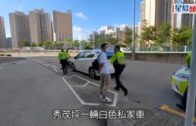 交通意外｜秀茂坪私家車撞電單車  鐵騎警人仰車翻腰傷送院