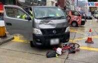 交通意外｜單車男馬頭圍道遭輕型貨車撞倒    昏迷送院