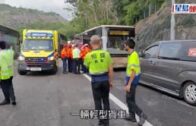 屯門公路意外｜四車相撞涉兩巴士釀13傷 貨車輪胎飛脫擊中私家車