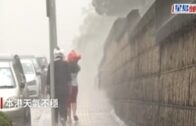 天文台下午3時拍西灣河冰雹相 上次落雹為2021年9月