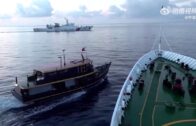 有片︱中國海警攔阻菲律賓船向仁愛礁運送建築物資　雙方發生「擦碰」