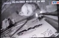 大角咀地產舖遭砸爆玻璃刑毀 CCTV拍下鴨舌帽男子涉案