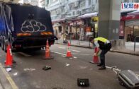 紅磡86歲老翁橫過馬路前去領飯 遭垃圾車輾斃