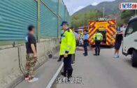 龍翔道四驅車陷火海傳爆炸聲 司機跳車逃生