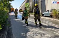 元朗新生村車房起火 消防2喉2煙帽隊撲救 3人嚴重燒傷送院