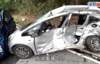 東涌道兩私家車相撞釀2傷 女司機送院命危