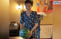 山東索女施「鐵頭功」硬開西瓜 腦震盪入院超後悔｜有片