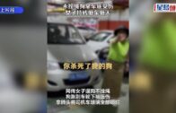 狗鑽車底受傷只因唔綁繩 女狗主反擸磚扑車打人｜有片