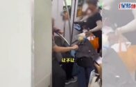 批鬥座｜要求男子讓座遭拒 杭州地鐵老婦多次用雨傘施襲｜有片
