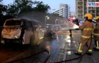 上水清河邨私家車遭縱火焚毀 濃煙攻「上樓」居民驚醒自行疏散