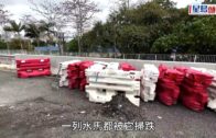 元朗朗天路貨車連撼17水馬翻側 司機受傷被困