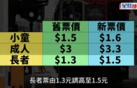 電車加價｜成人票加至3.3元、小童票1.6元、長者票1.5元 5.12生效