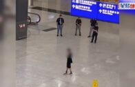黑衣男機場喪煲煙爆粗挑釁保安 軍裝警持盾到場最後咁處理 目擊者: 成個機場震撼晒｜Juicy叮