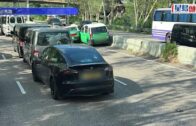 新田公路半小時內3宗車禍釀5人傷 往元朗方向交通擠塞