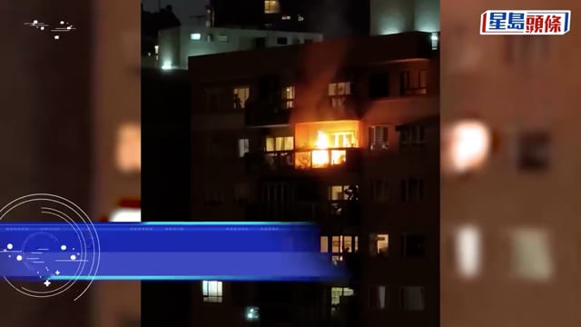 干德道住戶露台燒烤 疑燒着罐裝氣體惹祝融｜有片