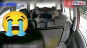 有片｜醉漢車廂起飛腳暴打司機 的士直駛輔警總部求救