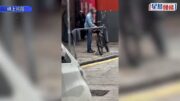 有片｜猜猜我是誰? 北角大叔當街鋸鎖取單車 真正身份惹網民熱議