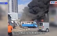 長沙灣魚類批發市場7車起火 黑煙沖天遠處清晰可見 2人受傷送院