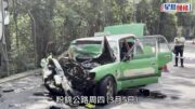 粉錦公路2死車禍｜疑的士突越過中線釀禍 35歲貨車司機被捕