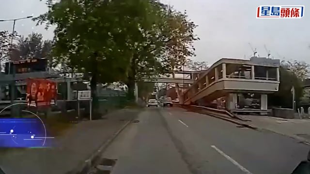 有片︱青山公路私家車疑踩界過線撞貨車 車毀無人傷