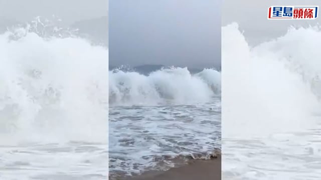 深圳大梅沙｜巨浪沖翻兩棲沙灘車 1人拋出3人壓車底｜有片