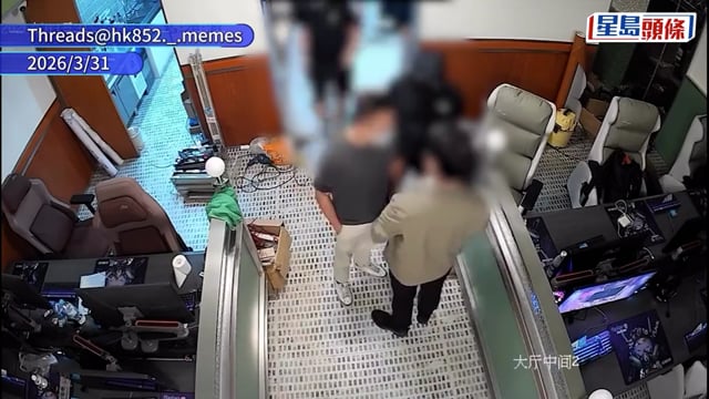 元朗新開業網吧遭收陀地淋紅油 警拘3男涉刑毀及刑恐 女店員:有事發生會再報警