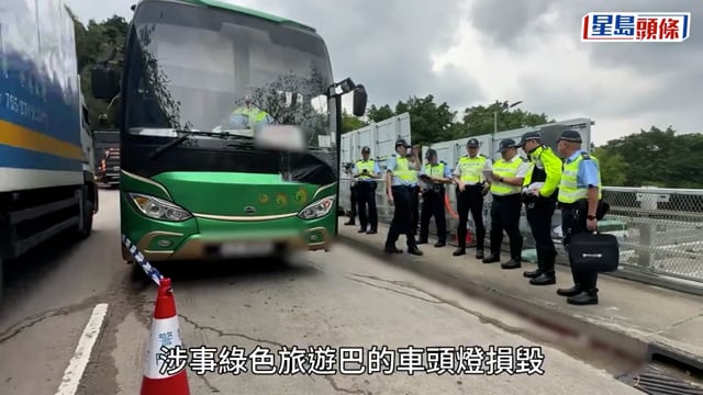 4分鐘2宗奪命車禍︱落馬洲旅遊巴撞斃女途人 六旬司機涉危駕被捕