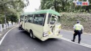 荃錦公路綠頂小巴GOGOVan相撞13傷 來回全線封交通繁忙