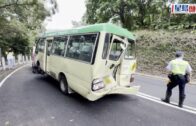 荃錦公路綠頂小巴GOGOVan相撞13傷 來回全線封交通繁忙