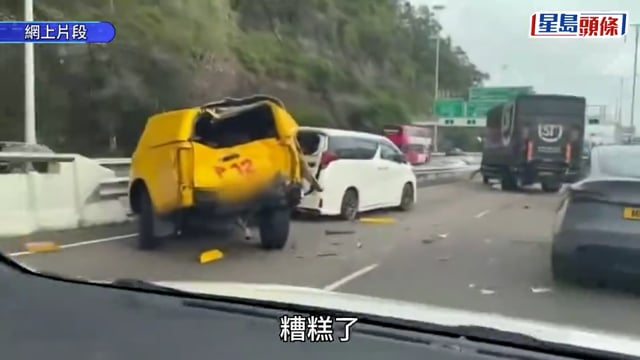 青馬密斗貨車釀三車串燒 管制區男職員重創不治 另有5人受傷