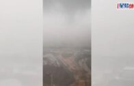 極端天氣｜廣州從化驚現龍捲風 吹塌工地棚架及樹木｜有片