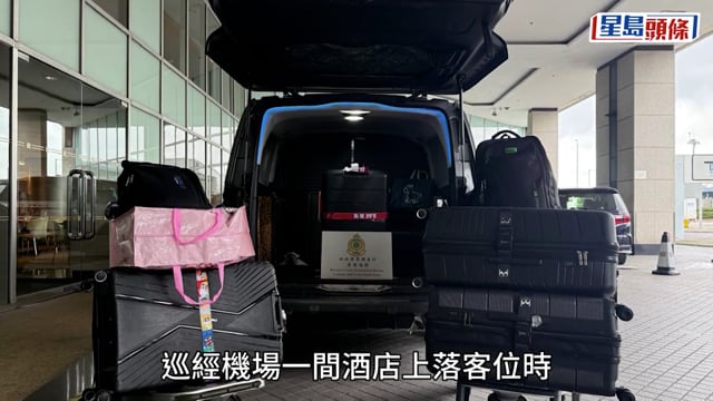 海關機場酒店外檢近11萬支私煙拘3男 兩旅客涉日本帶貨入境 貨車司機同被捕