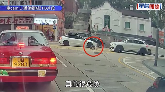 灣仔男童衝出馬路捱撞 身後男子曾嘗試追出制止