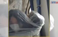 綠皮火車｜內地女戴防毒面具穿雨衣 防煙味浮誇行徑引側目｜有片