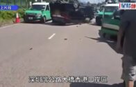 深圳灣公路大橋5車相撞 私家車「反肚」釀至少4傷