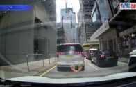 FV牌七人車中環強行左轉 無視行人安全 警循不小心駕駛調查
