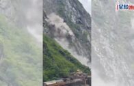 雲南虎跳峽｜巨石滾落江中遊客慌忙逃命 景區防山泥傾瀉今起緊急閉園｜有片