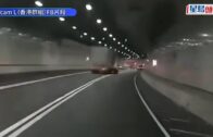 車Cam直擊｜中九龍繞道拖頭自炒撞牆 預製組件墮下 毀爛10米管道牆