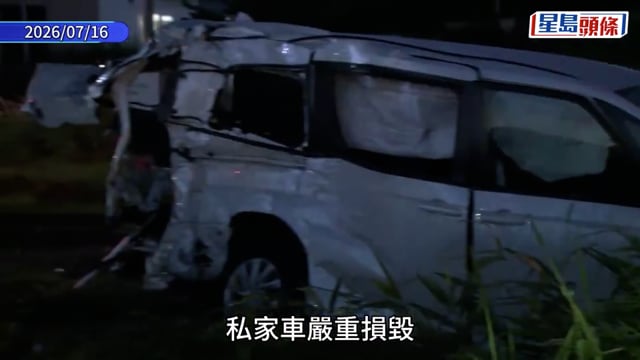 中國遊客北海道自駕遊 闖平交道撞JR富良野列車 5人受傷送院