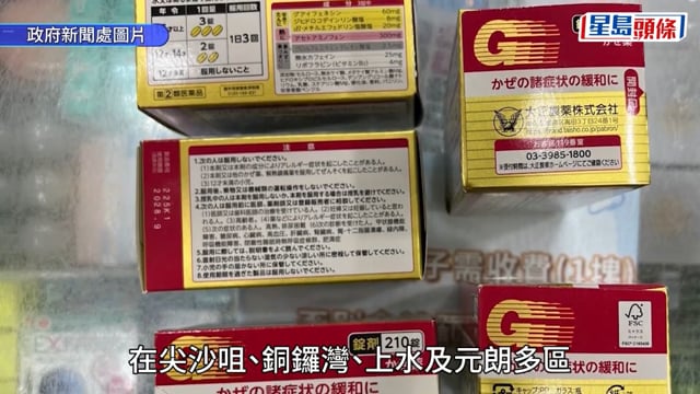 衞生署突擊巡查多區 檢獲約百盒未註冊藥劑製品 一名38歲男子被捕
