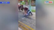 有片︱輕鐵坑尾村2男疑因打尖問題爭執互毆 拳腳交加打到瞓地