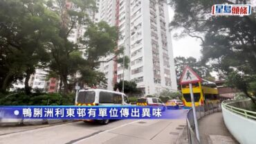 鴨脷洲利東邨單位傳異味 揭兩男倒斃屋內