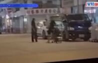 太子街頭起爭執 抱B男推跌拖篋女 踢飛嬰兒車