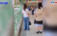 有片｜上水男扮客搶10萬金鏈 狂奔天橋跌倒就擒 圖「金蟬脫殼」未果