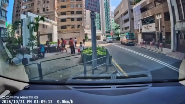 車Cam直擊｜羅便臣道客貨車雙白線爬頭 撞倒過路母女