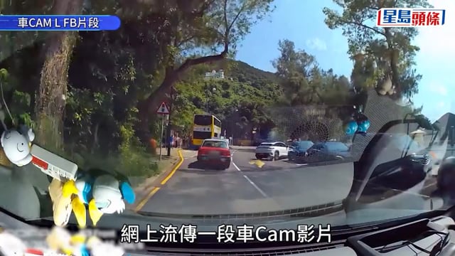 車Cam直擊｜深水灣短裙女盲點衝出捱的士撞 網民怒批：害咗司機